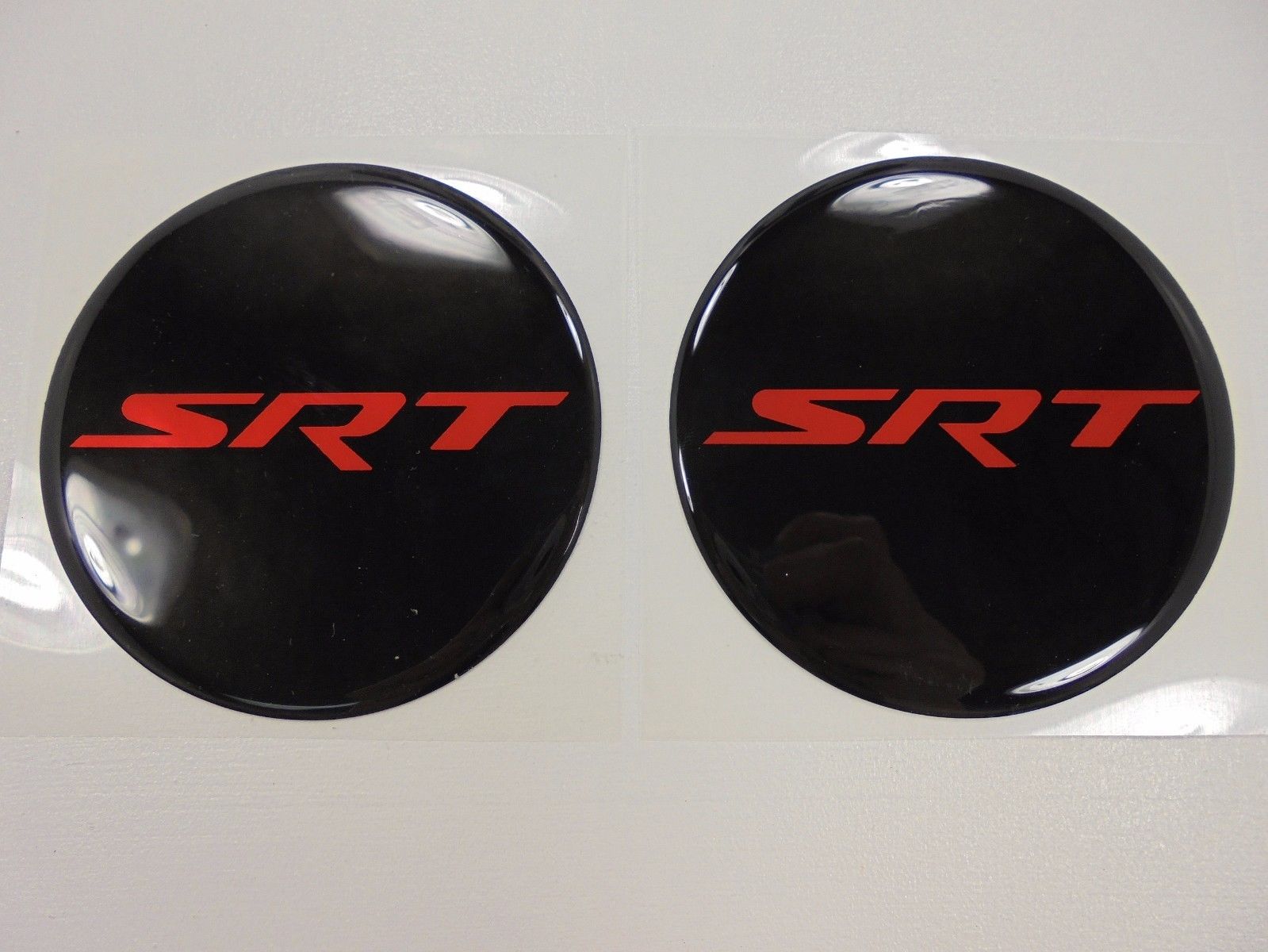 Red SRT Black Under Hood Beverage Delete Emblems - Click Image to Close